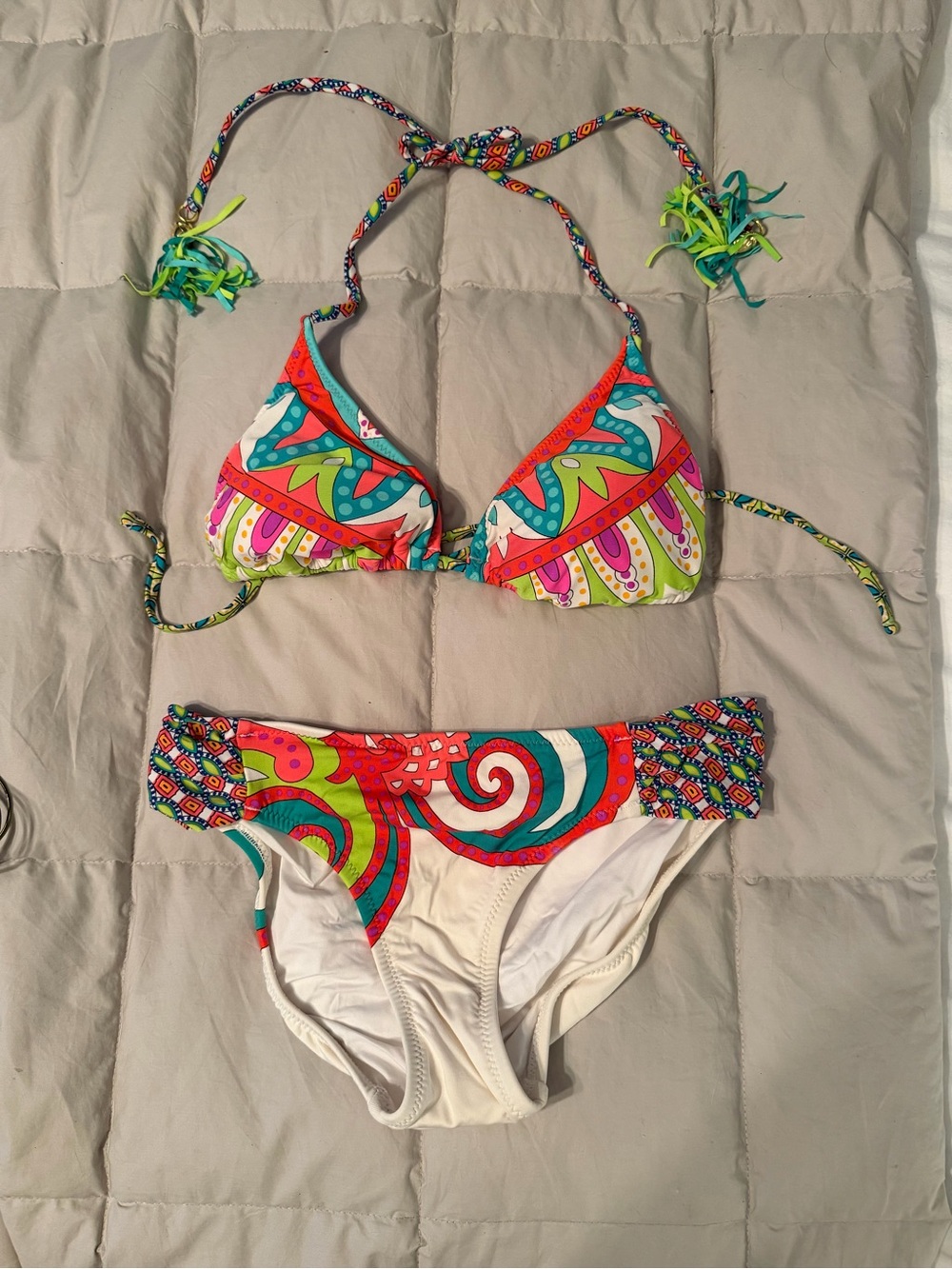 Trina Turk Multicolor Print Two-Piece Bikini (NWOT)